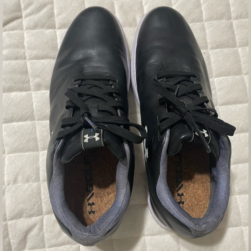Under Armour Black and White Athletic Shoes - Picture 3 of 4
